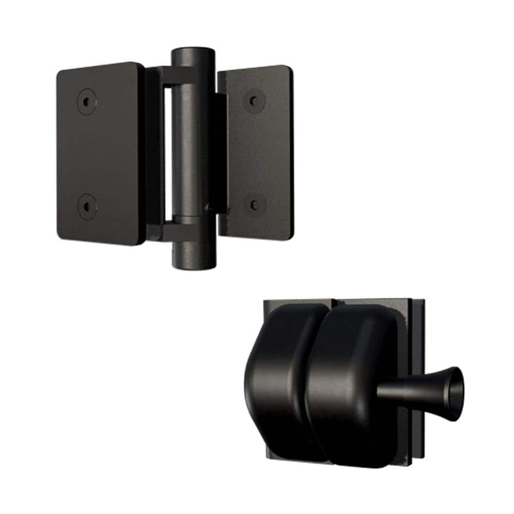 MountainView 4 in H x 4 in. W Glass Deck Railing Matte Black Gate Latch And Hinges price history on PriceWatchPro