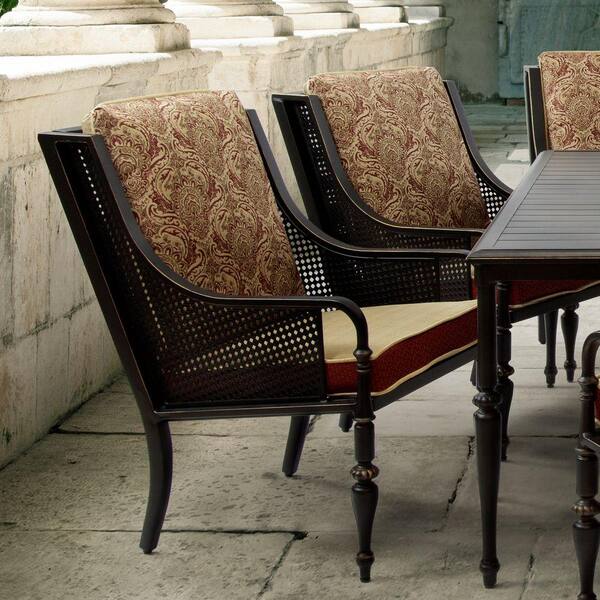 Bombay Outdoors Sherborne Patio Dining Chairs with Venice Cushions (2-Pack)