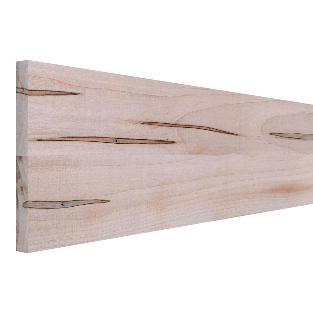 3/4 in. D x 7.25 in. W x 4 ft. L Unfinished Natural Ambrosia Maple Wood Board price history on PriceWatchPro
