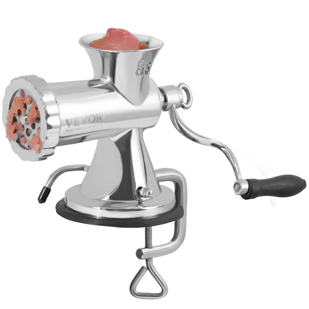 VEVOR Stainless Steel Manual Meat Grinder with Suction Cup and Table Clamp