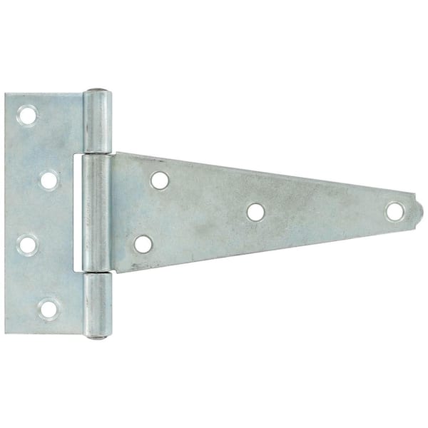 8 in. Heavy T-Hinge in Zinc-Plated (5-Pack)
