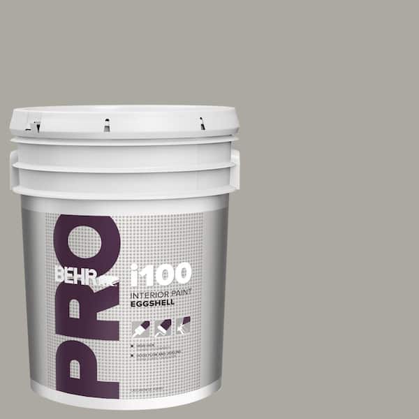 BEHR PRO 5 gal. #N360-3 Still Gray Eggshell Interior Paint