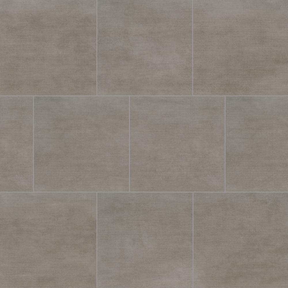 MSI Concerto Gris 24 in. x 24 in. Matte Ceramic Floor and Wall Tile (16 ...