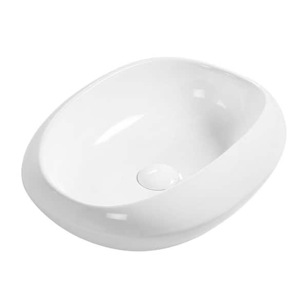 EEN ANDRO TAKIANG INC 18.1 in. x 14.97 in. Oval Ceramic Vessel