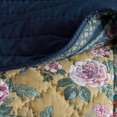 Ashford Handcrafted Multicolored Cotton Quilt