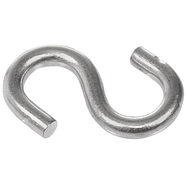 Hillman 30 lb. 3/16 in. x 1-1/2 in. Stainless-Steel Double S-Hooks (2-Pack)