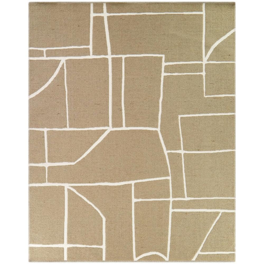 BALTA Enright Tan 5 ft. x 7 ft. Abstract Area Rug 3120641 - The Home Depot