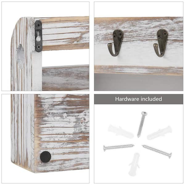  Magnetic Key Holder,Key Holder for Wall Decorative,Key Rack  with 3 Key Rings Wood Strong Magnetic Hooks for Refrigerator Key Hooks for  Wall Door Entryway Home Office (3 Key Rings) : Home