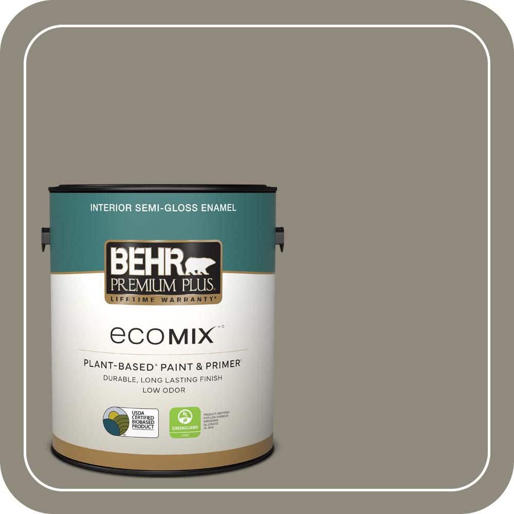 1 gal. #790D-5 Squirrel Semi-Gloss Enamel EcoMix Plant-Based Interior Paint & Primer price history on PriceWatchPro
