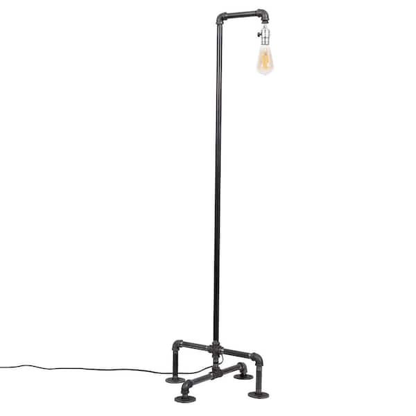 Pipe Decor 1 2 In Black Steel 56, Floor Lamps Made From Pipes