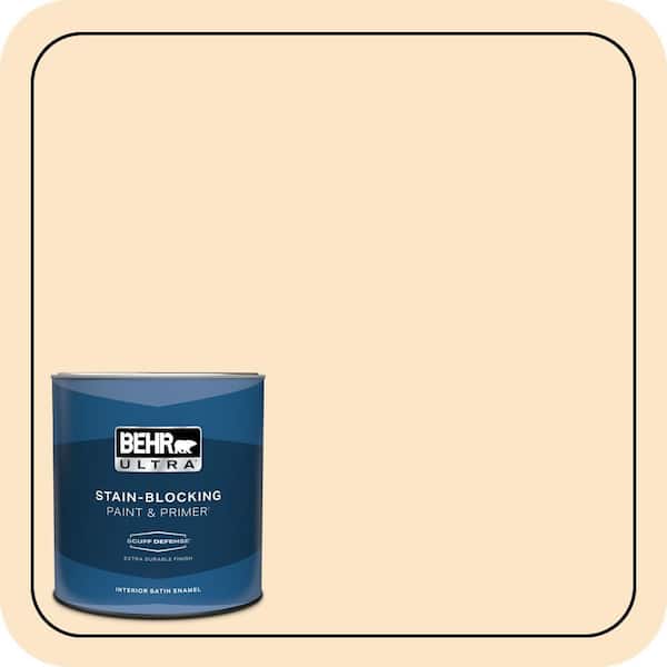 BEHR ULTRA 1 qt. #M260-2 Light Nougat Extra Durable Satin Enamel Interior Paint & Primer