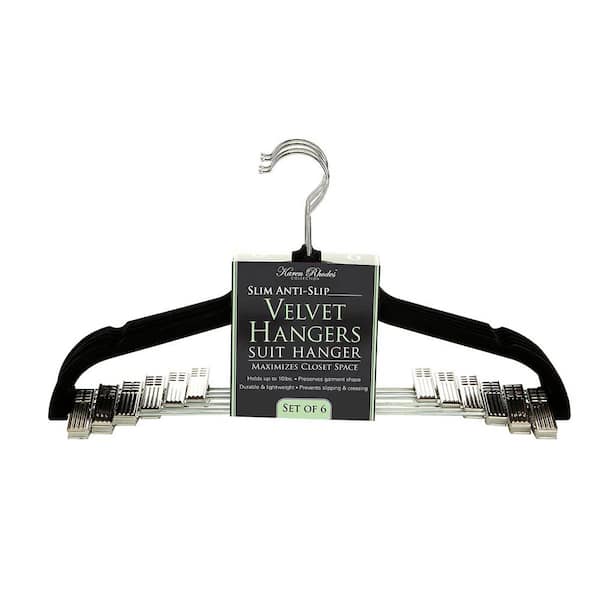 SIMPLIFY Black Suit Hangers 6-Pack