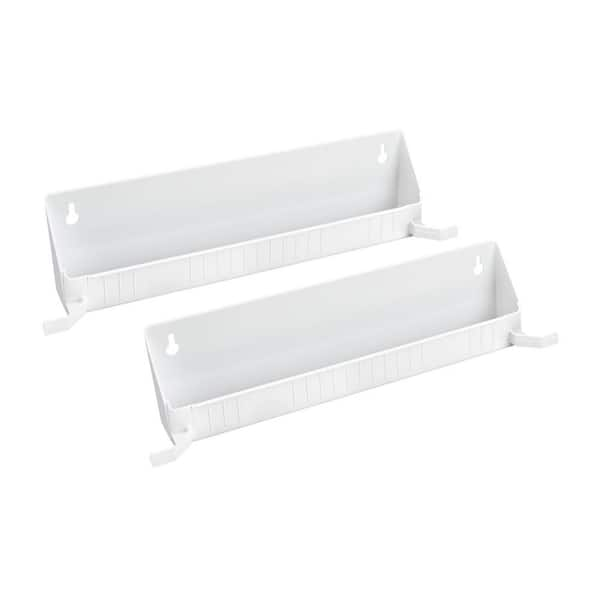 Rev-A-Shelf 14 in. Tip-Out Accessory Tray with Tab Stops, White (2-Pack ...