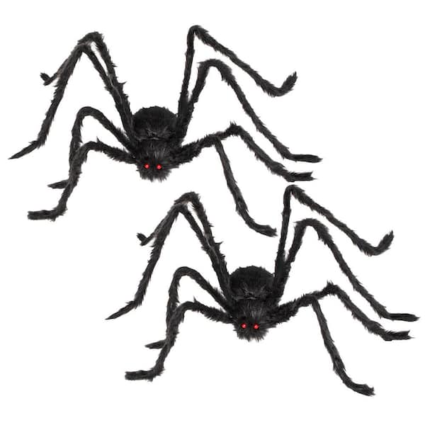 Joyfy 5.3 Ft. Halloween Giant Scary Spider Decor (2-Pack)