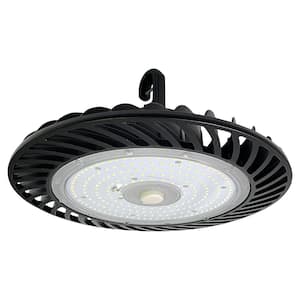12.3 in. 750-Watt Equivalent Integrated LED Dimmable Black High Bay UFO Light 5000K 39000 Lumens, UL Listed, IP65