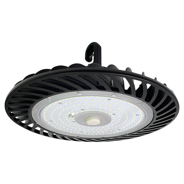 Sunlite 12.3 in. 750-Watt Equivalent Integrated LED Dimmable Black High Bay UFO Light 5000K 39000 Lumens, UL Listed, IP65