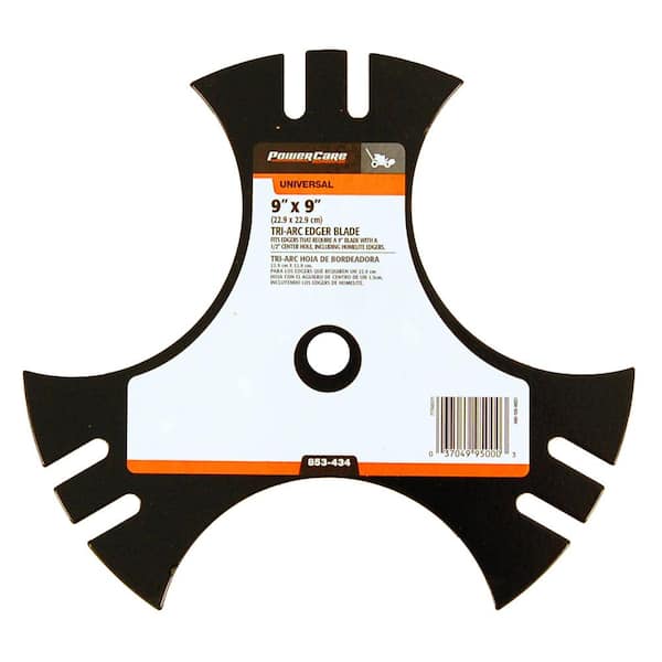Powercare 9 in x 9 in. Universal Tri-Arc Edger Blade with 1/2 in. Connection