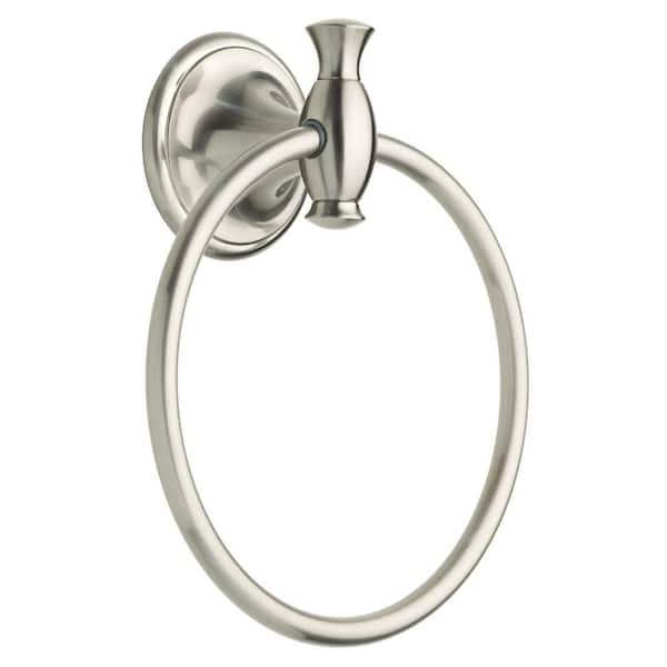 Delta Meridian Towel Ring in SpotShield Brushed Nickel