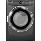 8.0 cu. ft. Front Load Perfect Steam Gas Dryer with LuxCare Dry and Instant Refresh in Titanium