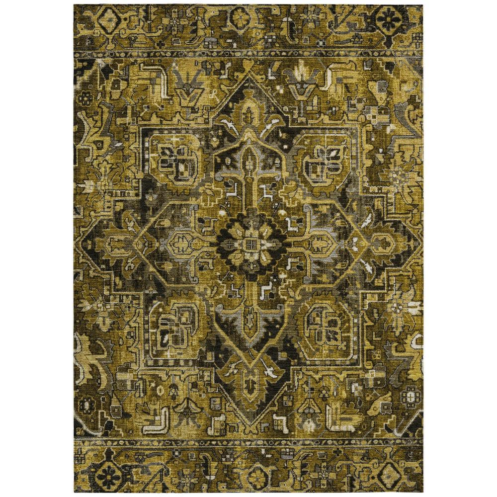 2' x 3' Area Rug, Boho Non-Skid Rubber Backing Large Rectangle Rugs -  Living Room Bedroom Home Office Ethnic Flower Pattern Tribal Geometric  Print