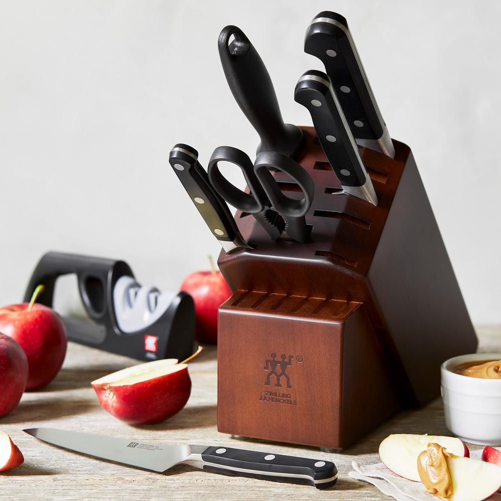 ZWILLING J.A. Henckels ZWILLING Pro 7-Piece Knife Block Set with Bonus Sharpener