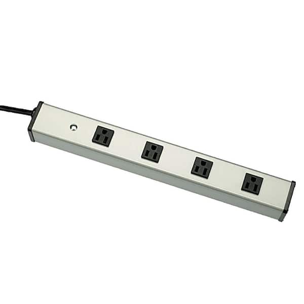 Legrand Wiremold 4-Outlet 15 Amp Compact Power Strip, 6 ft. Cord