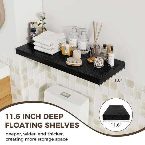 30 in.W x 11.6 in.D Wooden Floating Shelves for Wall,Wall Shelves