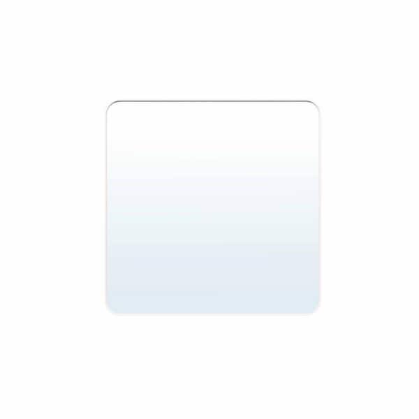 FORCLOVER 36 in. W x 36 in. H Rectangular Aluminium Framed Wall Mount Bathroom Vanity Mirror in White