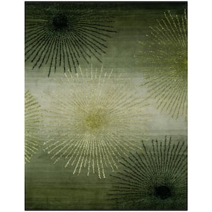 Soho Green/Multi 8 ft. x 11 ft. Floral Area Rug