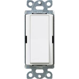 Lutron Claro 15 Amp Single-Pole Paddle Switch - White CA-1PS-WH