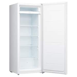 Garage-Ready Upright Freezer 7.0 cu. ft.. (198L) White, Low-Frost, Flat Back, Glass Shelves