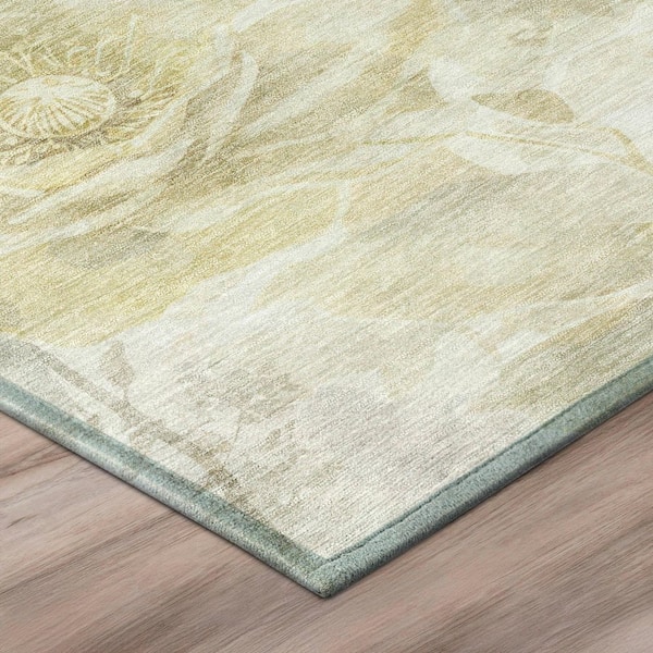 Chantille Machine Washable Indoor/Outdoor Abstract ACN2890 Sage 8 ft. x 10 ft. Area Rug