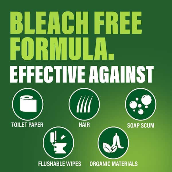 Green Gobbler - 31 oz. Drain and Toilet Clog Dissolver and Remover Premeasured Applications