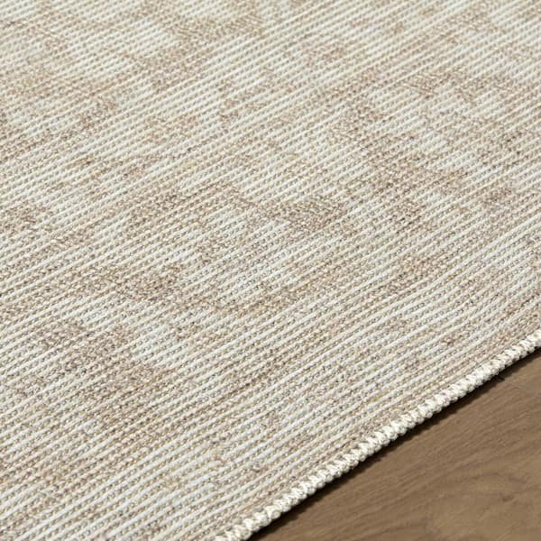 Nabela Noor Home Maan Oatmeal/Mustard Traditional 7 ft. x 10 ft. Machine Woven Area Rug