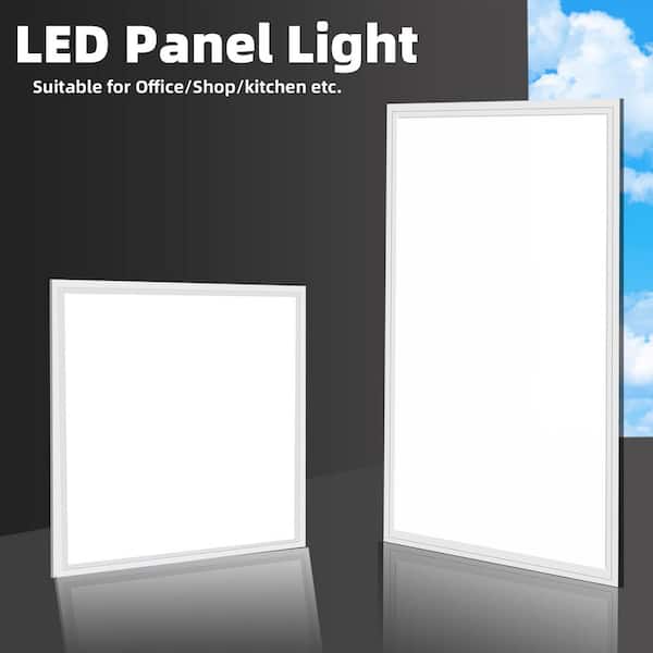 WYZM 2 ft. x 4 ft. 175-Watt Equivalent Integrated LED Troffer Panel Light, 5000K White LED Panel Light (4-Pack) 2x4-4P-A WYZM 2 ft. x 4 ft. 175-Watt Equivalent Integrated LED Troffer Panel Light, 5000K White LED Panel Light (4-Pack) 2x4-4P-A