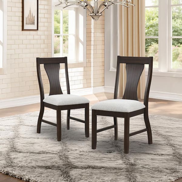 NEW CLASSIC HOME FURNISHINGS New Classic Furniture Chestnut Ridge Brown Polyester Upholstered Side Chair (Set of 2)