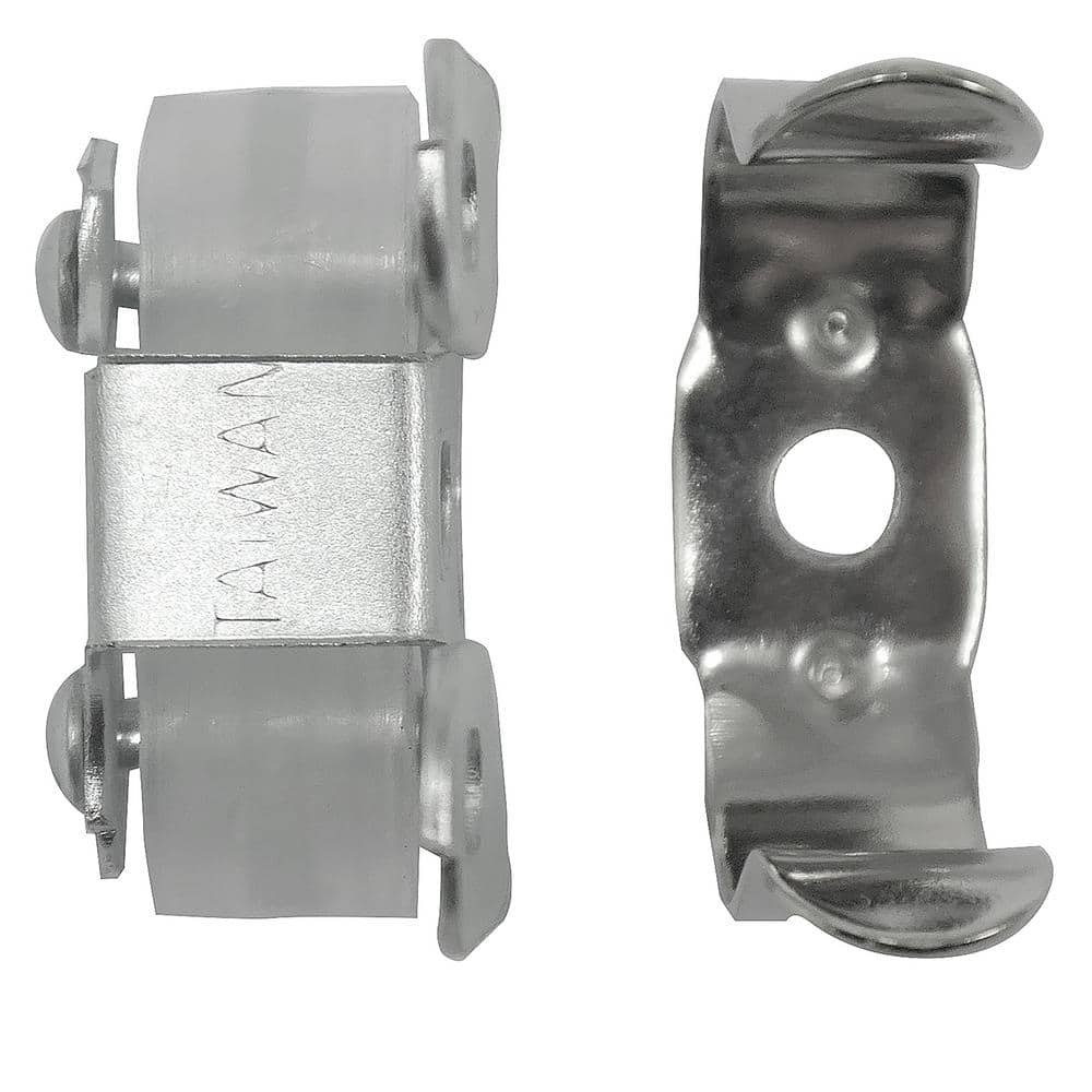 Silver Steel Double Roller Cabinet Catch Latch