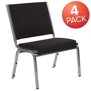 Black Fabric Bariatric Fabric Side Chair (Set of 4)