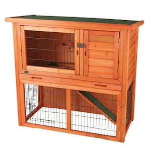 4 ft. x 2 ft. x 3 ft. Rabbit Hutch with Sloped Roof