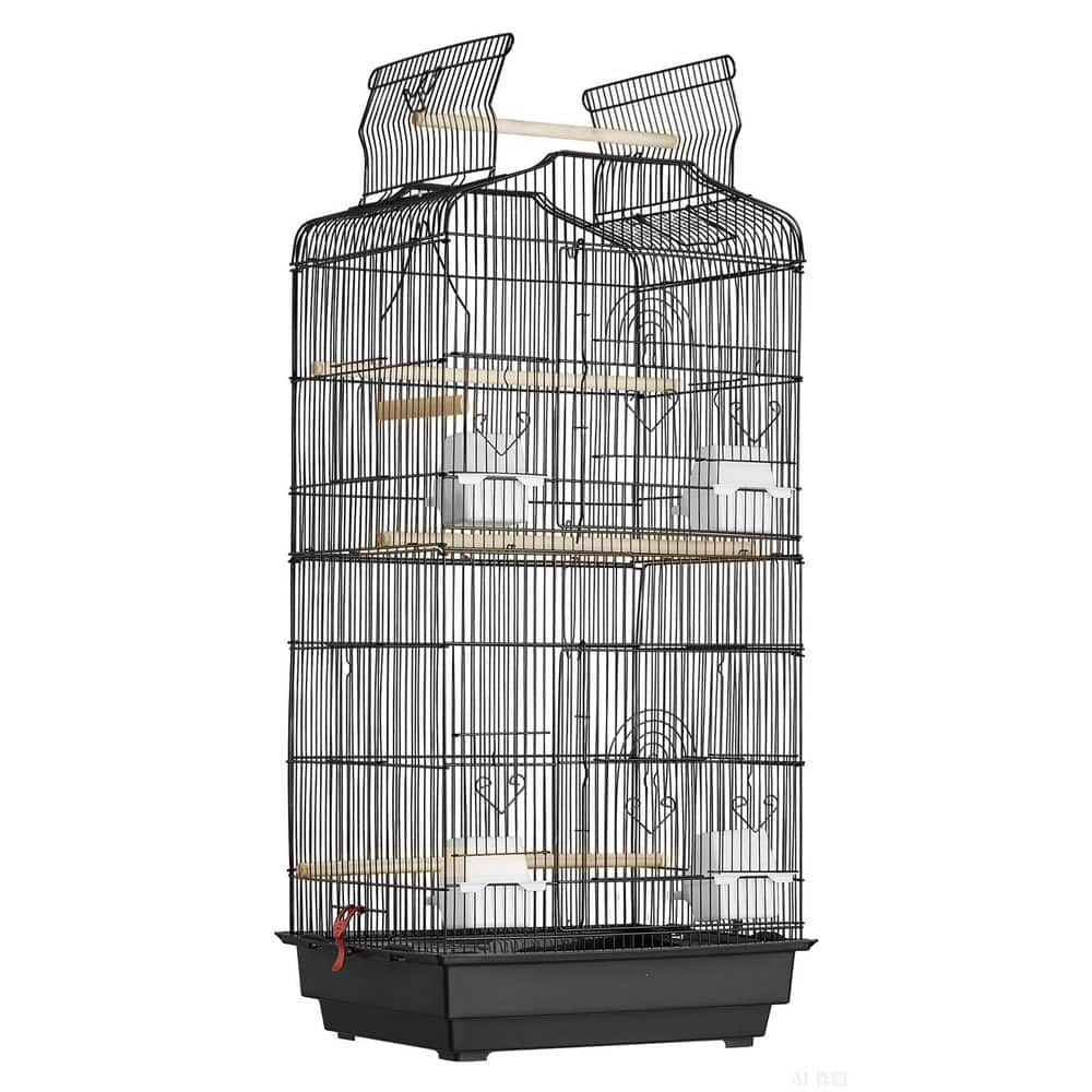 Avian Habitat, 39 in., Open-Top Design, Budgie Aviary with 4 Roosts, Suspended Metallic Avian Habitat w/ Detachable Pan price history on PriceWatchPro