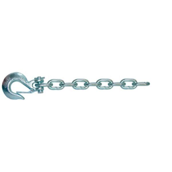 3/8" Heavy Duty Safety Chain With Forged Hook – 16,200 Lb Capacity For Trailer/RV