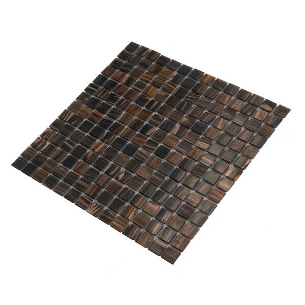 Apollo Tile Celestial Tortilla Brown 12-in x 12-in Glossy Glass Uniform Squares Floor and Wall Tile (20-sq. ft/ Carton)