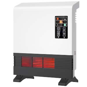 1500W Electric Radiant Infrared Space Heater Wall-Mounted or Standing Room Panel Heater,Thermostat,Remote, ETL certified