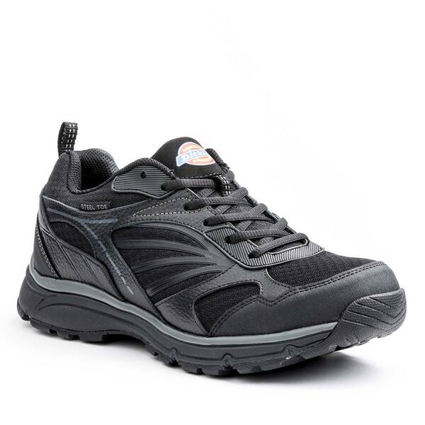 Dickies Men's Stride Slip Resistant Athletic Shoes - Steel Toe - Black Size 7.5(M)