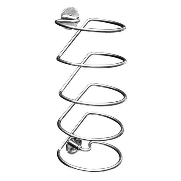 WingIts Infinity Series Towel Vine 4-Tier 3 in. Spire with Included WingIts in Polished Stainless Steel
