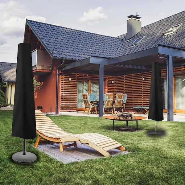 heavy duty patio umbrella covers Cover for 7.5ft to 11.5ft Cantilever Umbrella This durable cover is constructed from 600D polyester canvas with waterproof backing and offers 50+ UV protection from the sun Primehome 7-11ft Waterproof Patio Umbrella