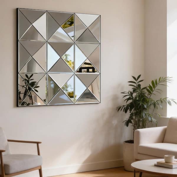 3d Mirror Wall Decor Beveled Glass Wall Mirror Interior Home Decor
