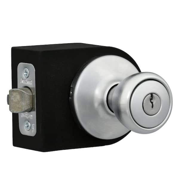 Kwikset 695 Tylo Entry Knob and Double Cylinder Deadbolt Combo Pack in Satin Chrome by Kwikset - 1