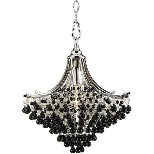 AF Lighting Spellbound 1-Light Chrome Pendant