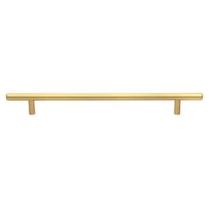 9 in. Center-to-Center Satin Gold Solid Handle Bar Cabinet Drawer Pulls (10-Pack)